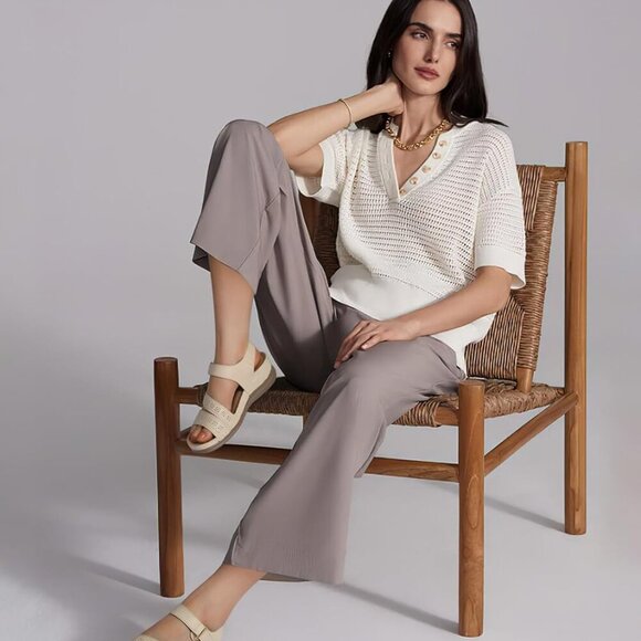 Womens Wedge Sandals Artificial PU Platform Size 8 Dressy Summer Comfort - Picture 5 of 6